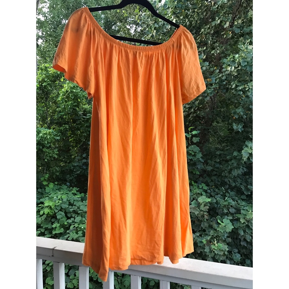 ASOS | Orange Off Shoulder Dress