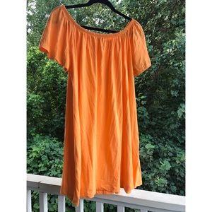 ASOS | Orange Off Shoulder Dress