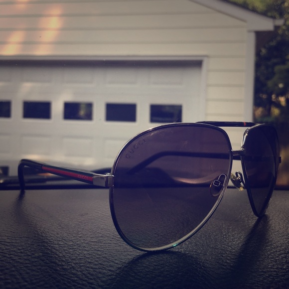 Gucci Silver Aviators main image 4