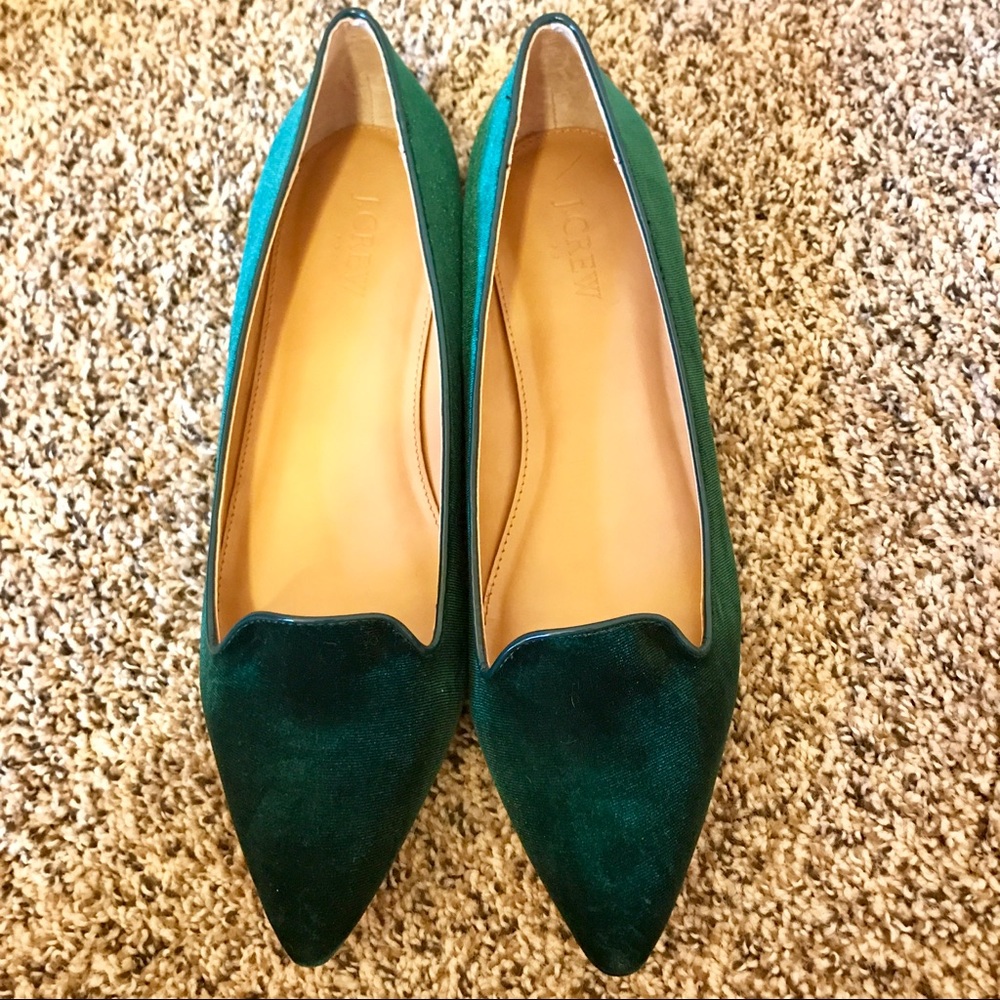 J. Crew Velvet Ballet Flat