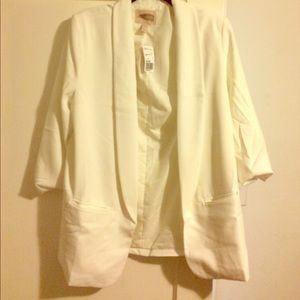 Forever21 white blazer