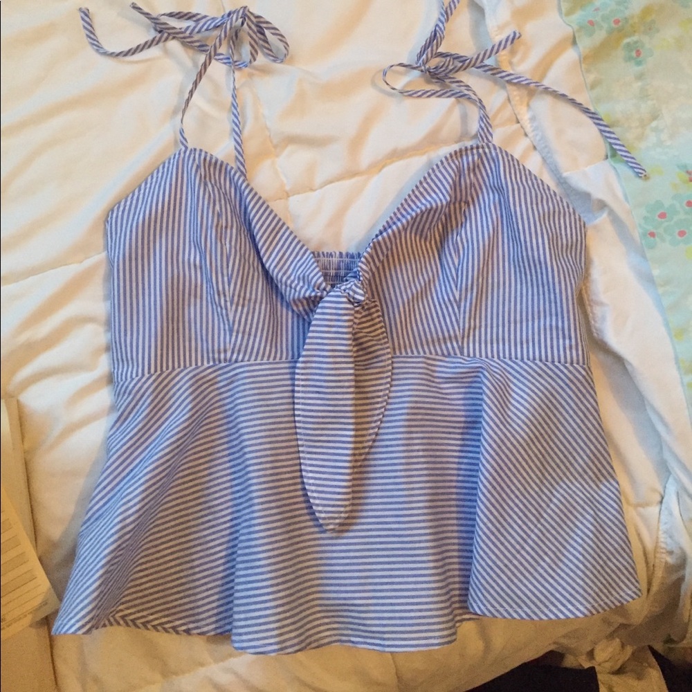 LAST CHANCE Anthropologie pin striped tank