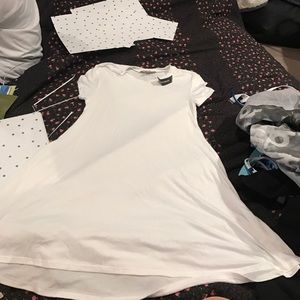 White tee shirt dress