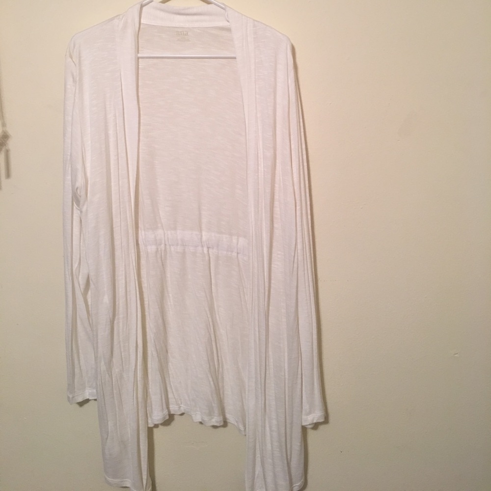 White Draped Cardigan