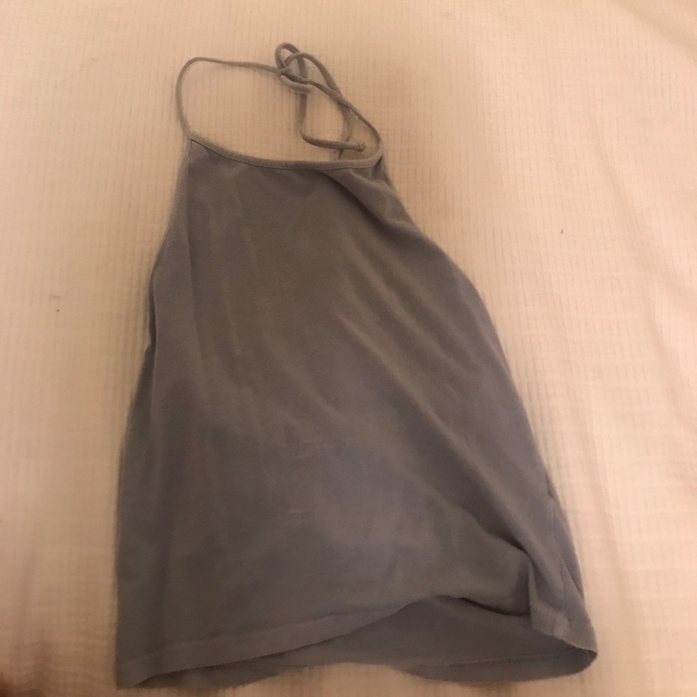 Light blue halter top