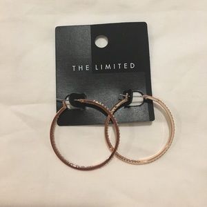 The Limited Rhinestone Hoop Earrings