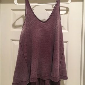 Purple distressed Free People tank