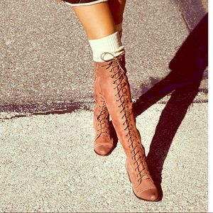 Jeffrey Campbell x Free People Joe Lace Up Boots