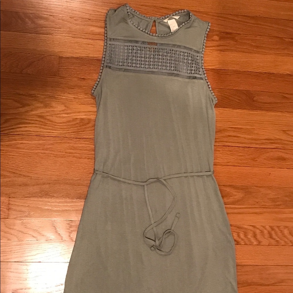 H&M jersey knit Sage green dress