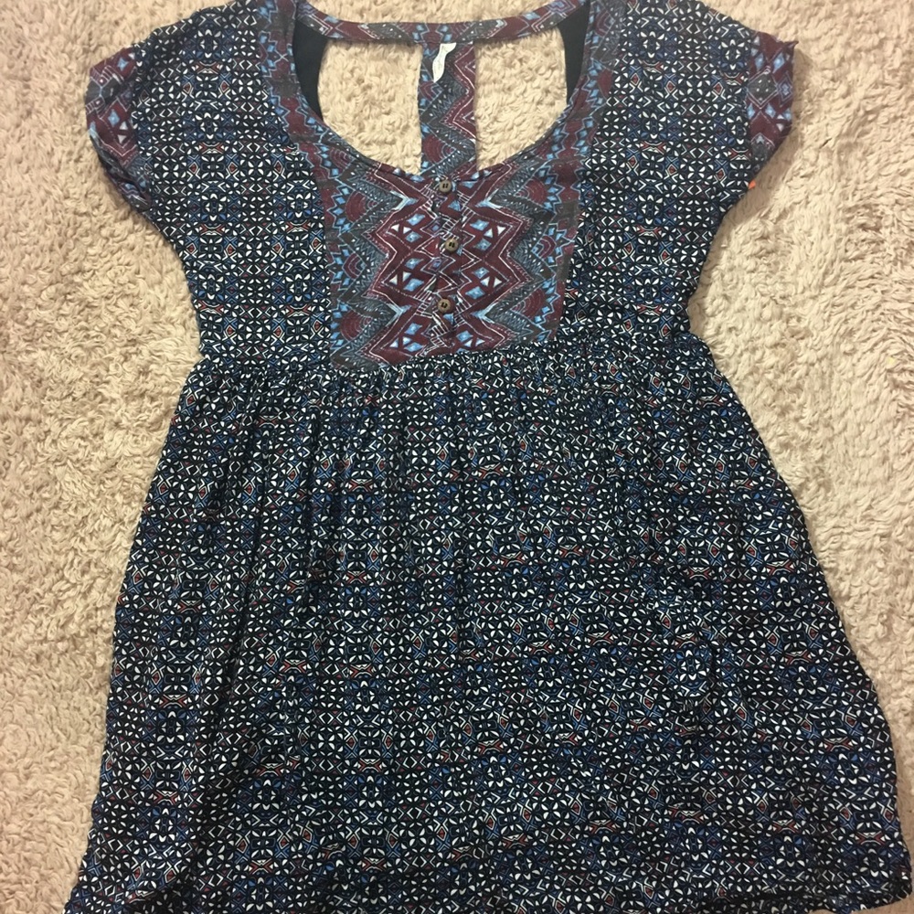 Free people tribal print blouse size small