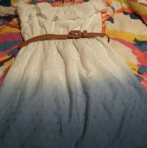 Blue Ombre Dress. NEW NEVER WORN. Size 13