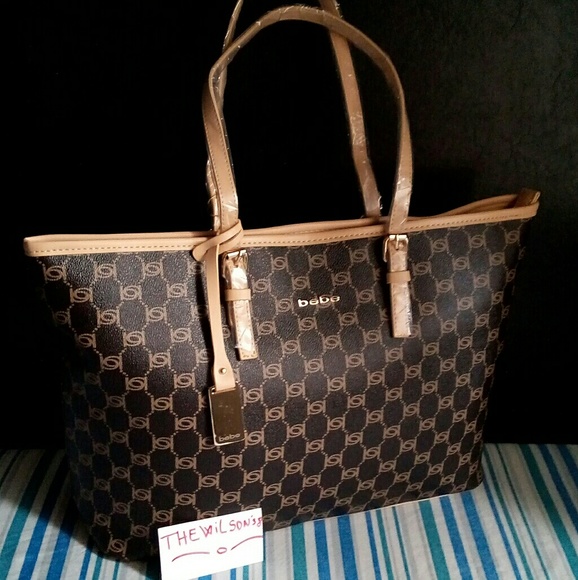 New bebe tote bag. PRICE IS FIRM - Picture 1 of 4