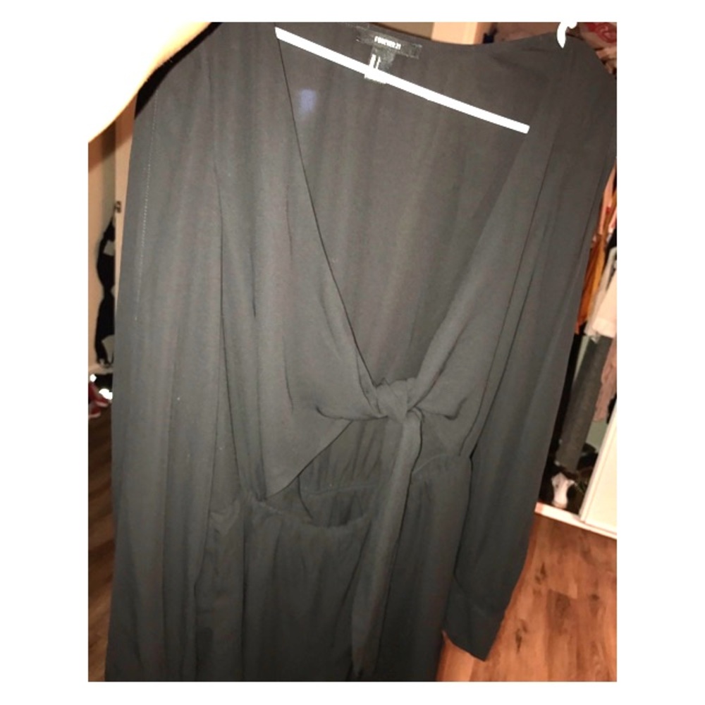 FOREVER21 BLACK ROMPER