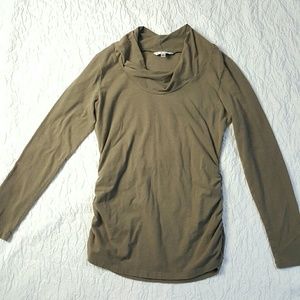 CAbi olive turtleneck