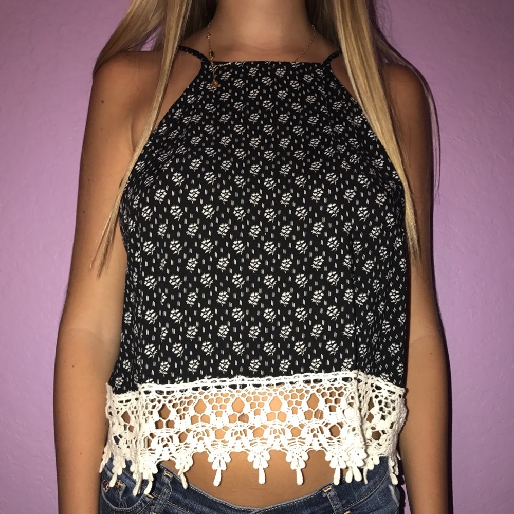printed cropped shirt💙