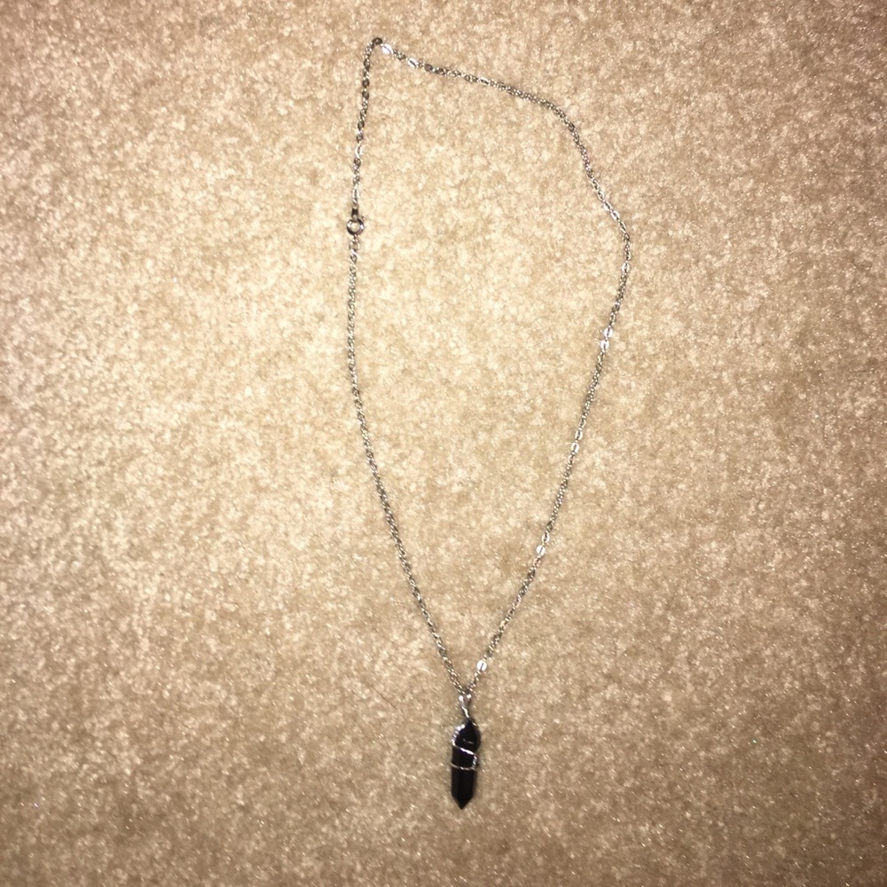 Beautiful black necklace.