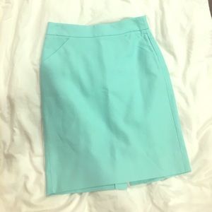 Aqua J. Crew pencil skirt