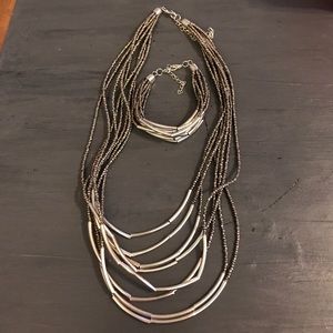 Necklace with matching bracelet