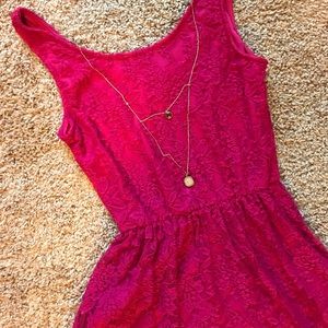 NEVER WORN: Iris Design Fuschia Lace Dress