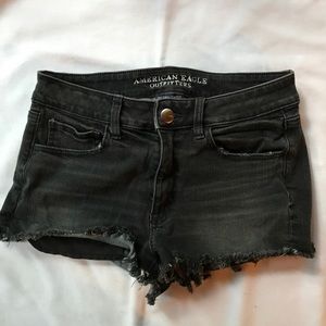 A&E Black High Rise Shortie