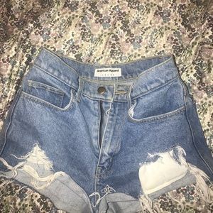 American Apparel Jean Shorts