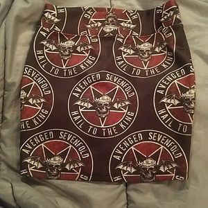 Hot topic Avenged Sevenfold Skirt