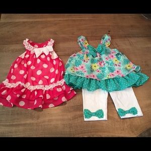 Bundle of Girly 12month Infant outfits