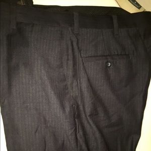 Kenneth Cole men's charcoal dress pants 38x30 .