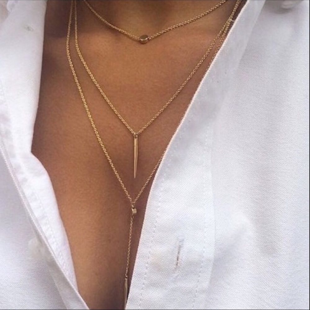 🎉LAST ONE/SILVER!!🎉 MULTI LAYER NECKLACE🎉 - Picture 2 of 3