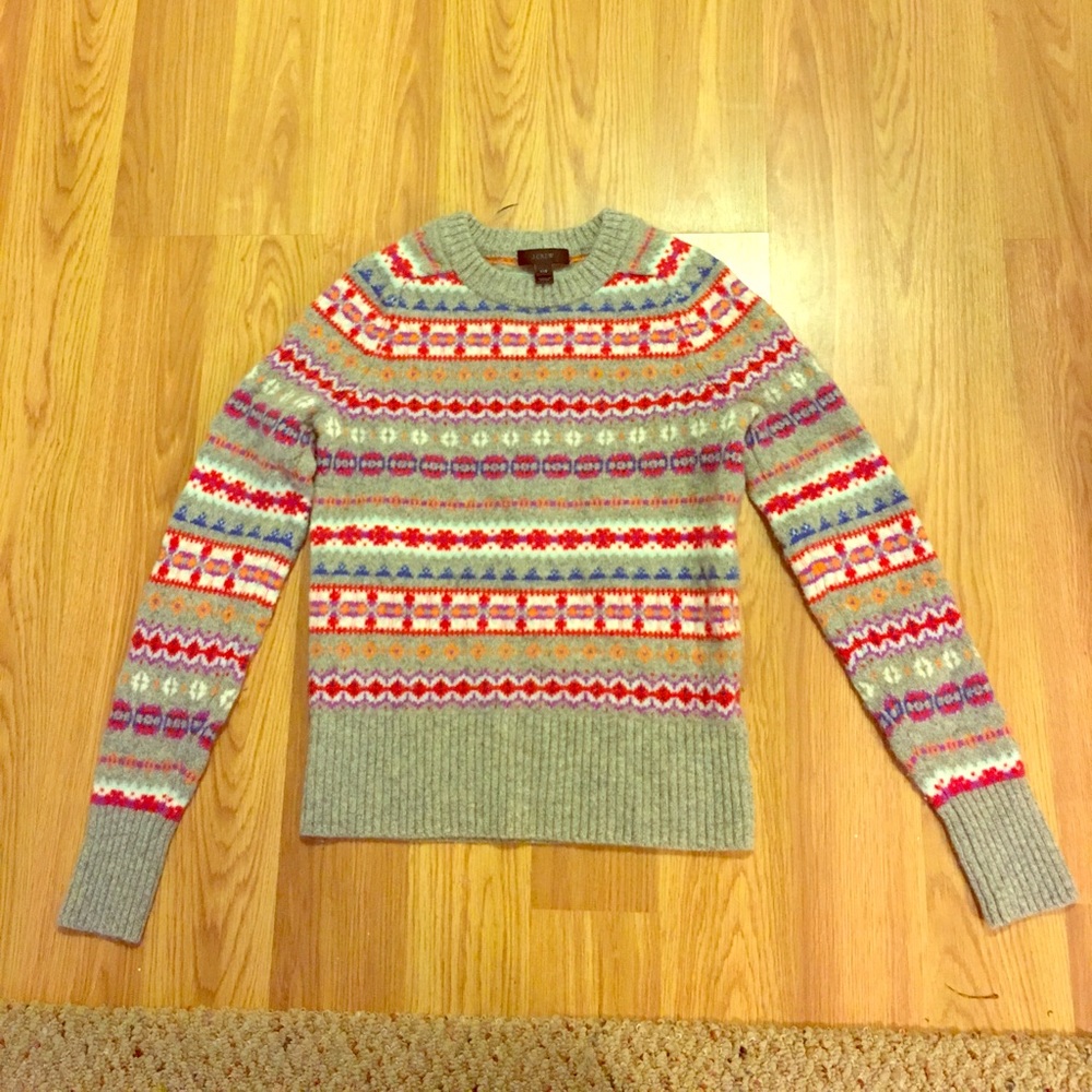J. Crew fair isle sweater