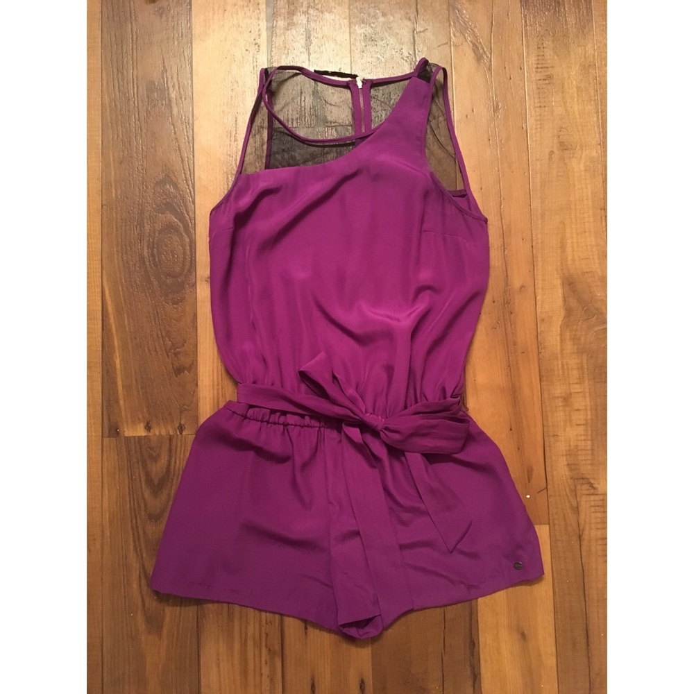 Cute Guess Purple Romper