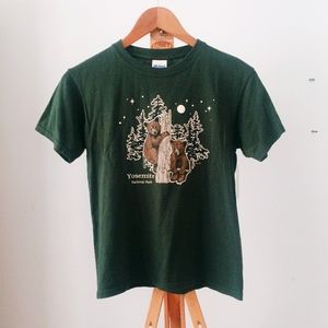 Yosemite Glow-in-the-Dark Forest Green t-shirt XS
