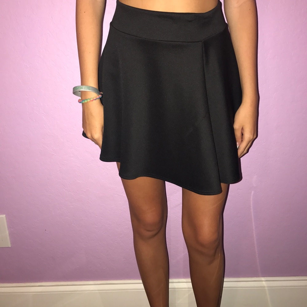 black "skater girl" skirt