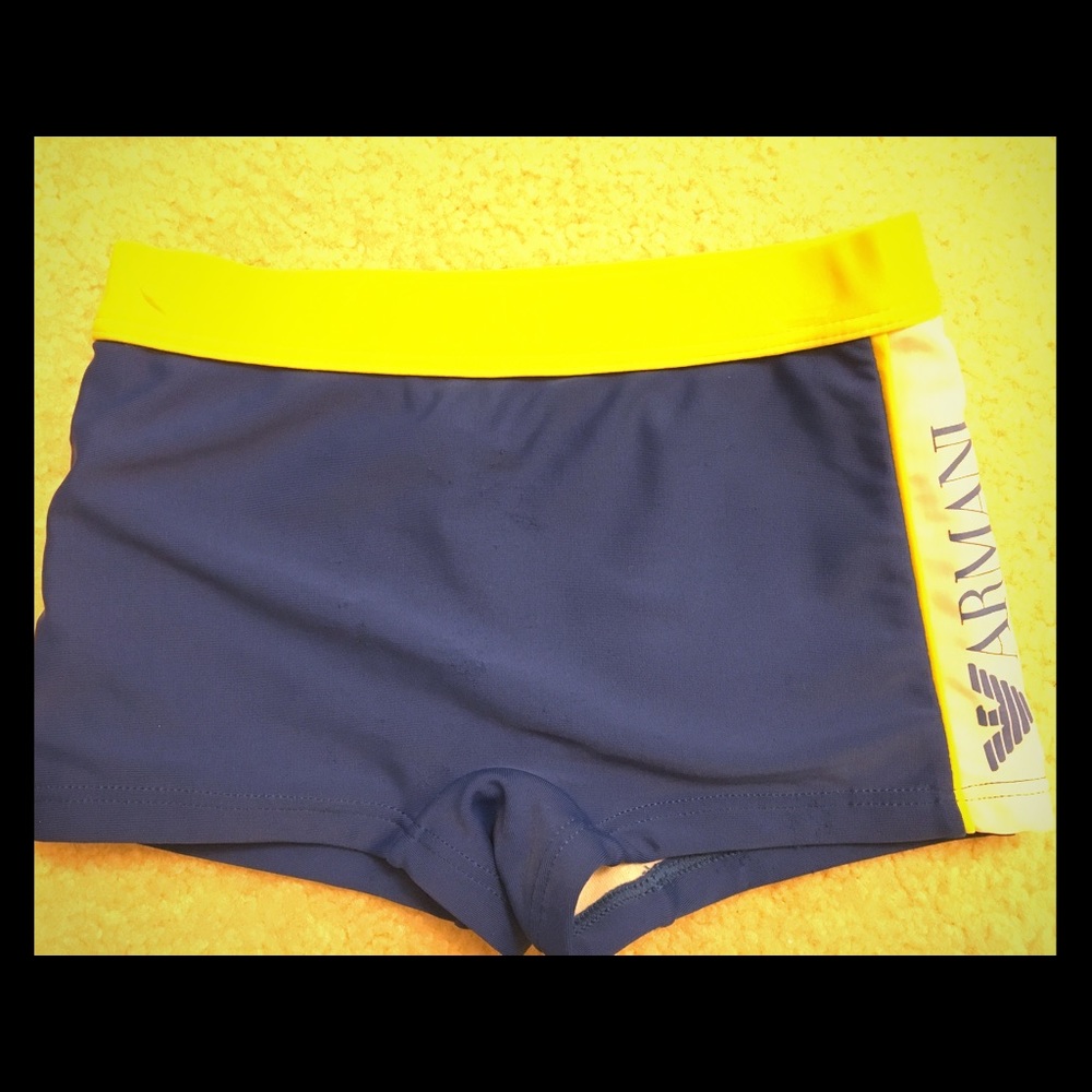 Armani baby swim trunks