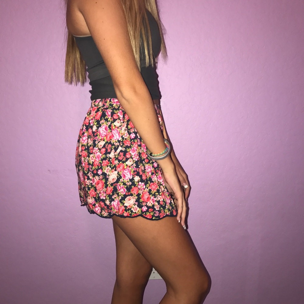 floral shorts ! super cute