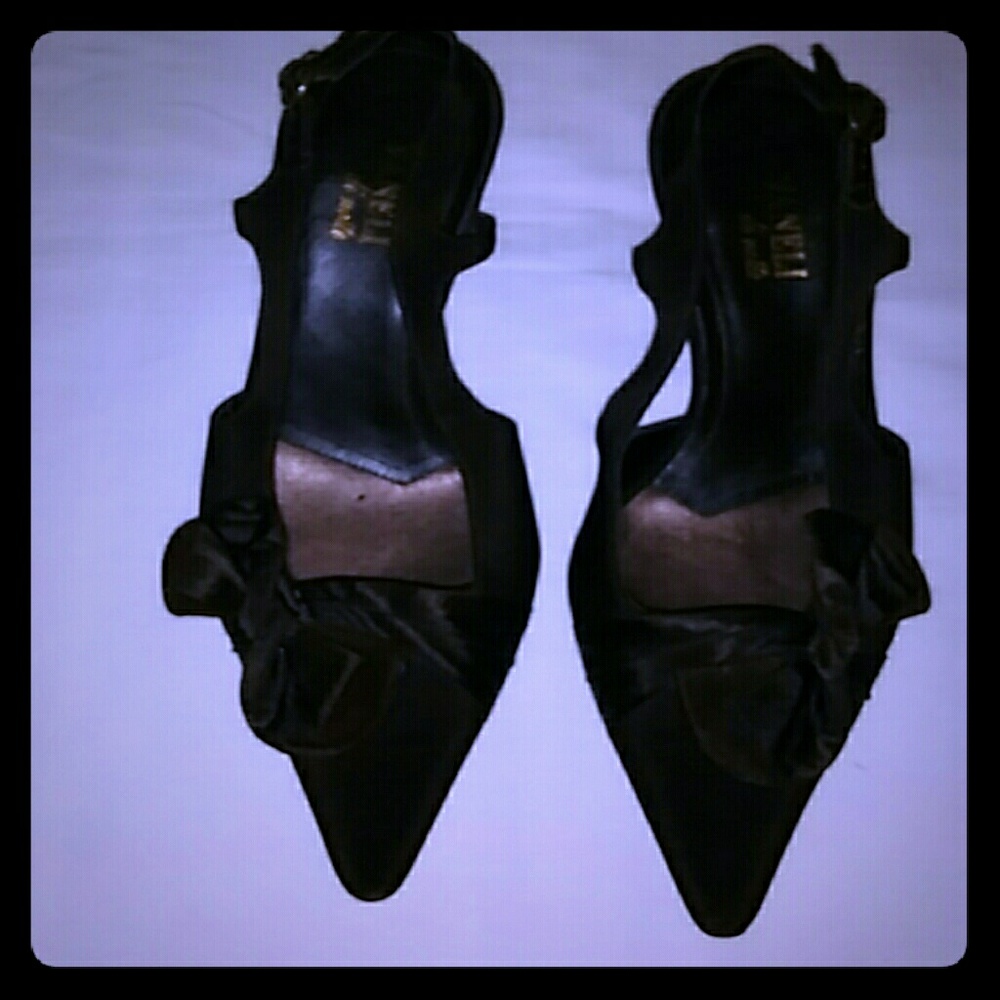 Chocolate Brown Vanelli Slingback Evening Shoe