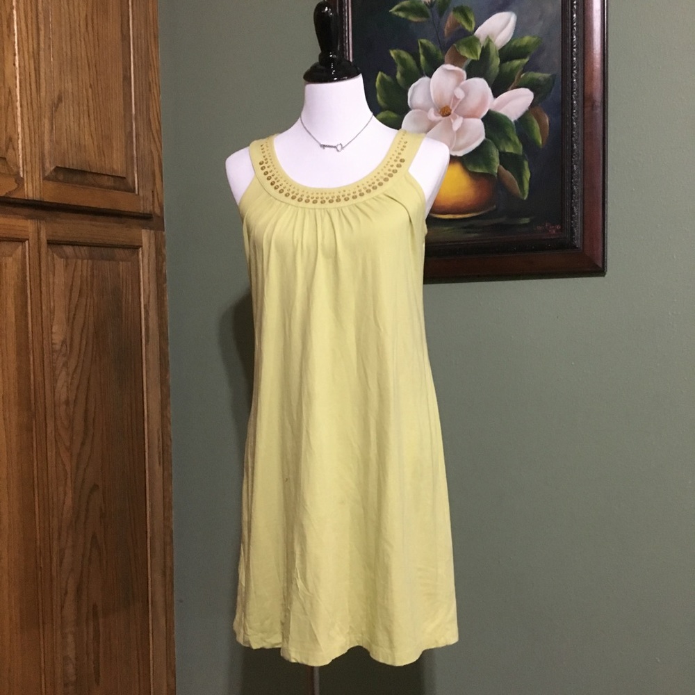 Loft Lt Yellow Sheath Dress by Ann Taylor Sz Small
