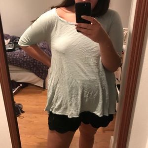 Free people blue t shirt