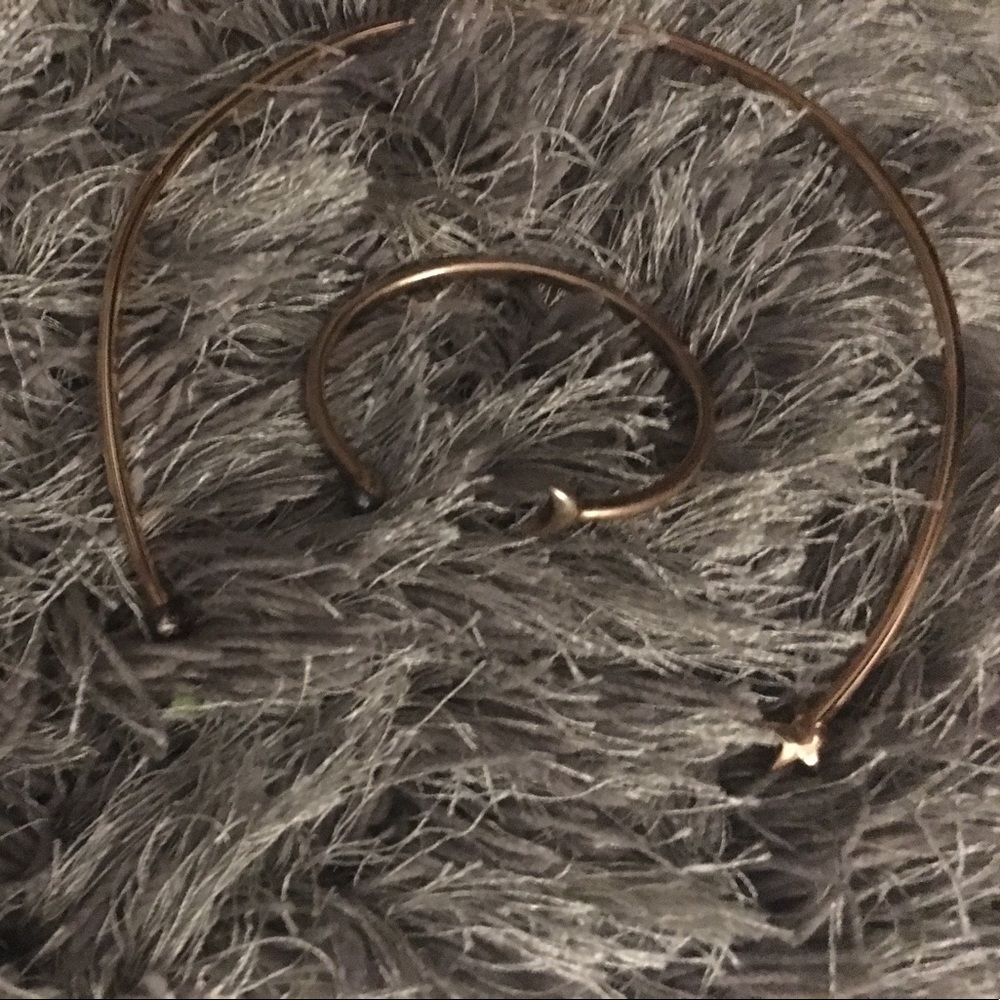 Sun necklace and moon bracelet
