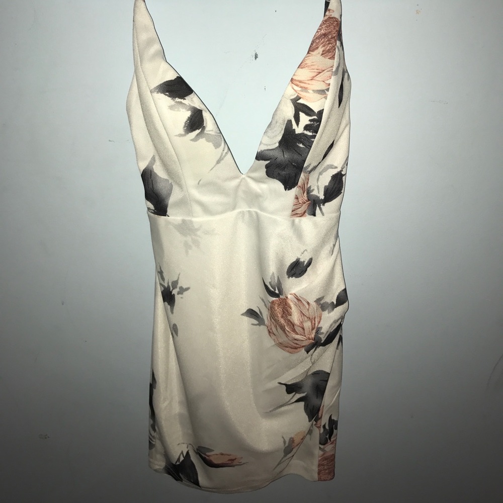 White floral dress size 8