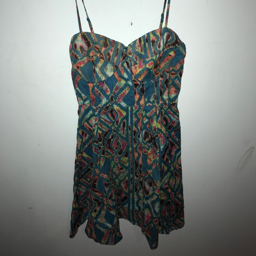 Material girl Blue patterned dress