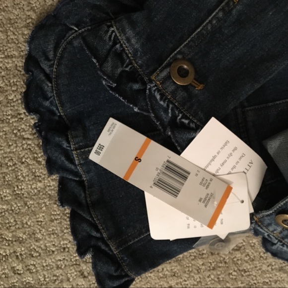 Jones New York Sport denim jacket with Ruffle trim - Picture 5 of 5