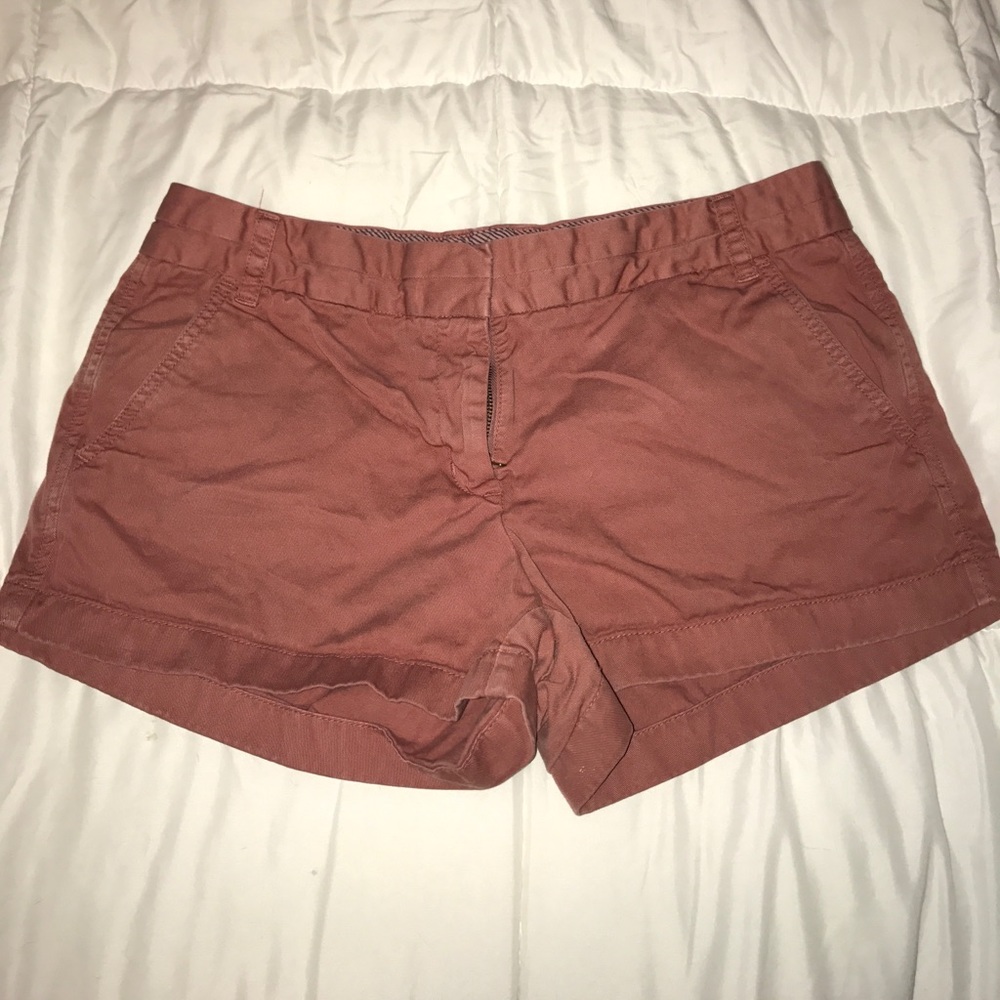 J. Crew Pink Chino Shorts