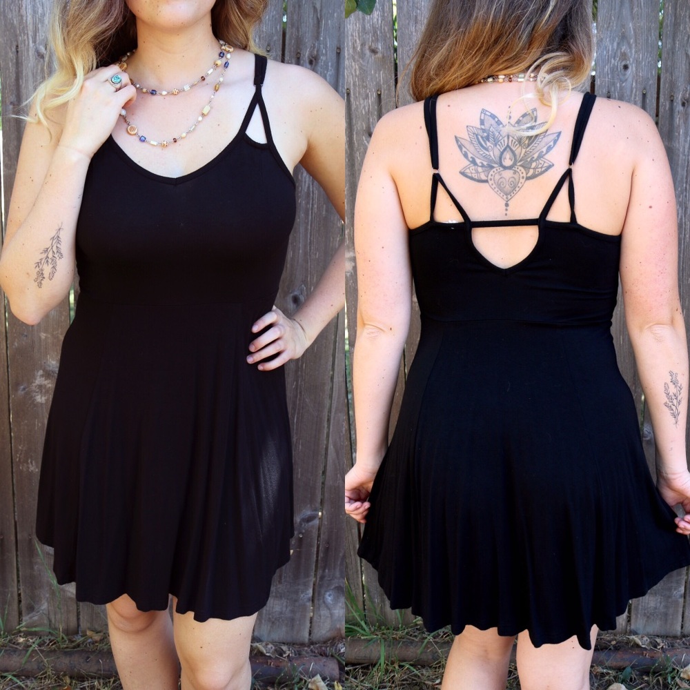 Simple black dress