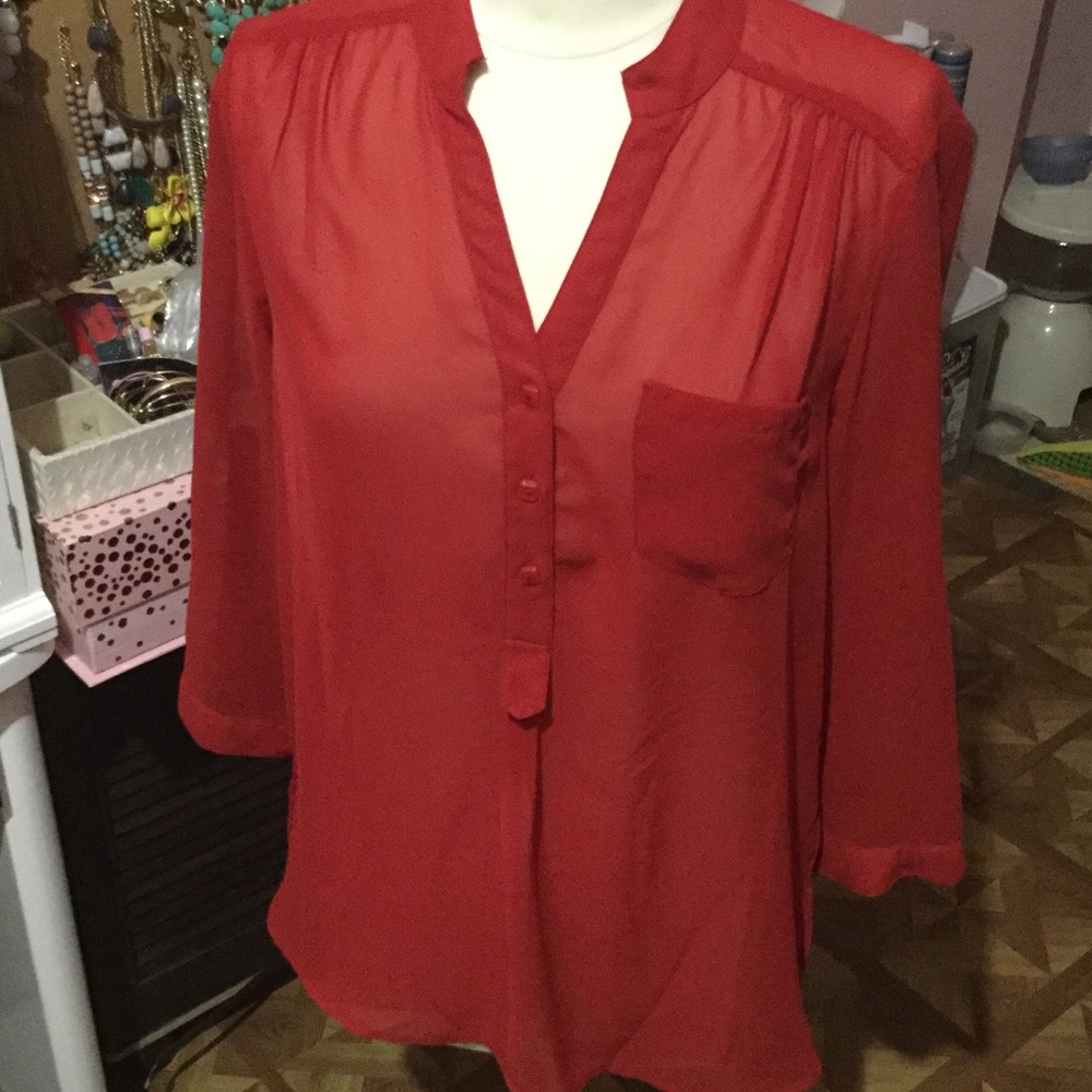 Sheer blouse