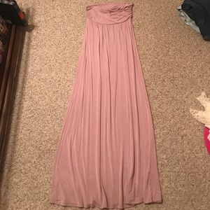 Strapless maxi dress