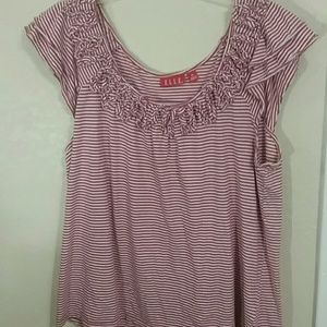 Pink and white striped shirt