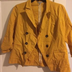 Charlotte Russe mustard blazer