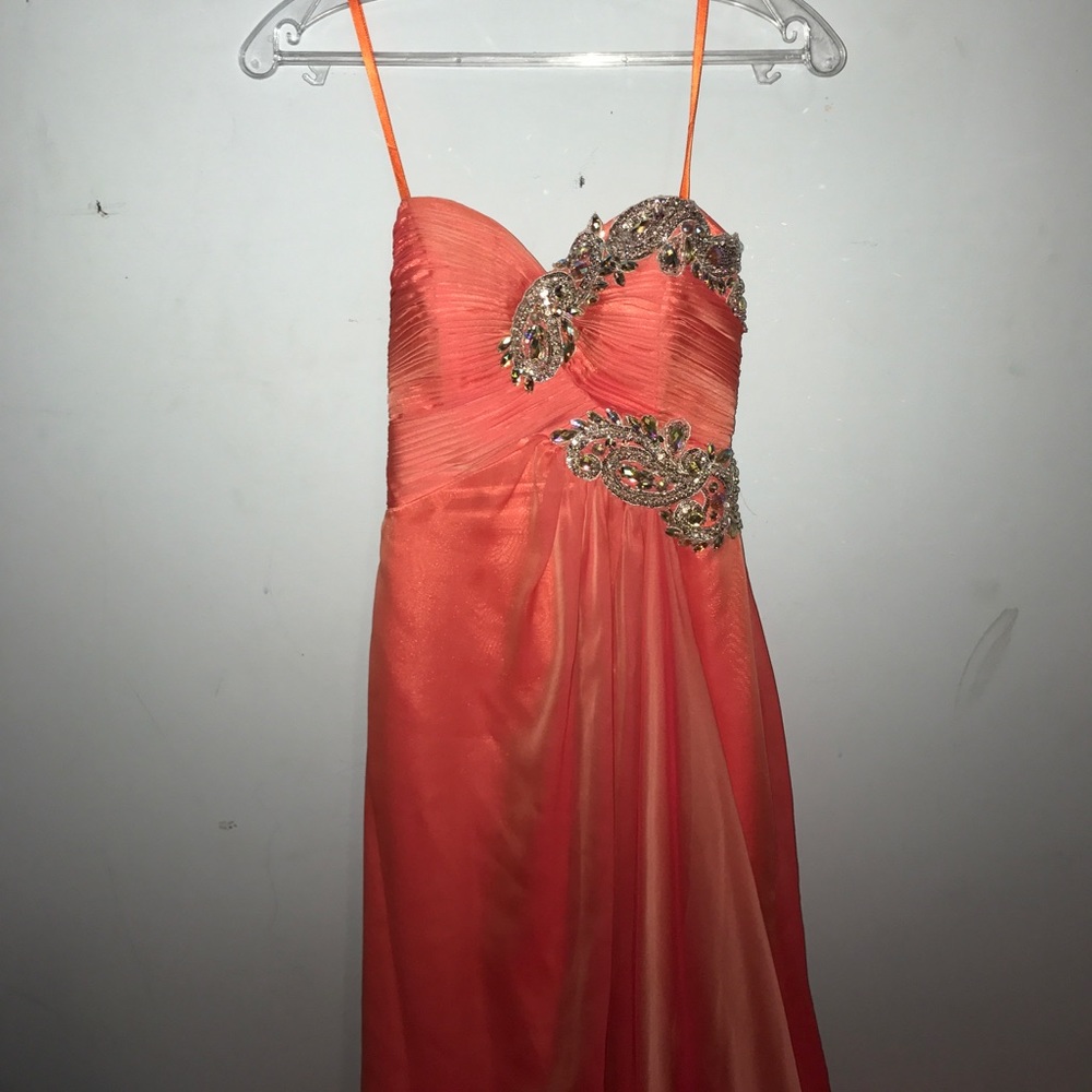 Coral Prom dress