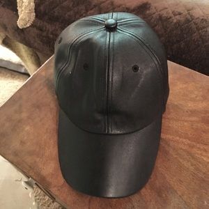 Faux Leather Hat